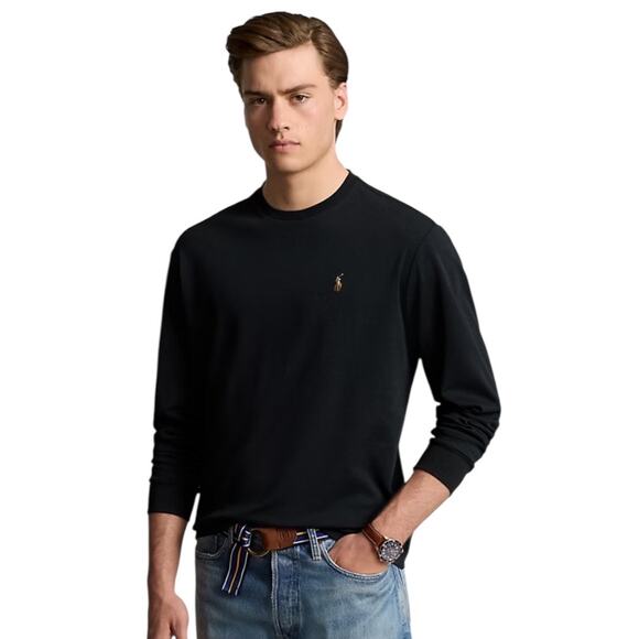 Men’s Polo Ralph Lauren | XLT Black Classic Long Sleeve T Shirt Classic Comfy - Picture 1 of 14